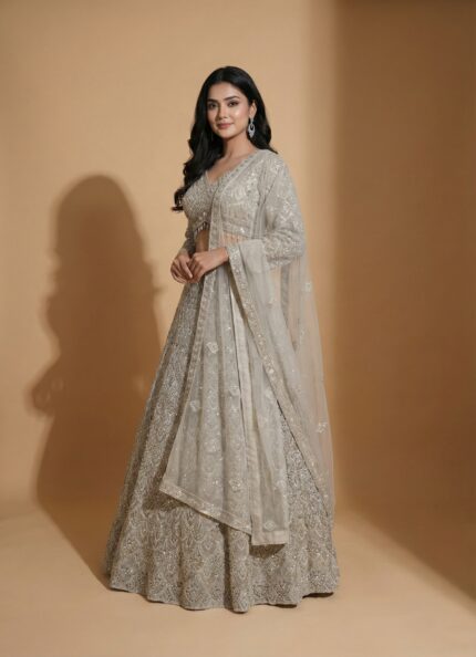 Silver Mist Evening Dress